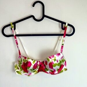 𝅺hunkemoller Spring Floral Satin And Lace Bra